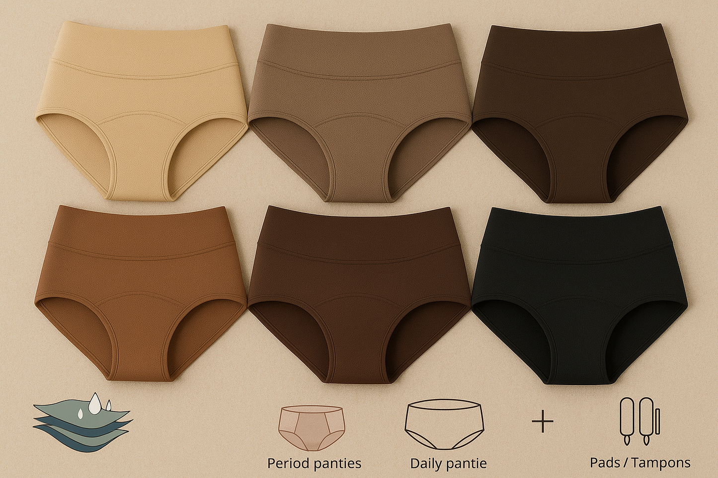 Leakproof Comfort Underwear | Singles